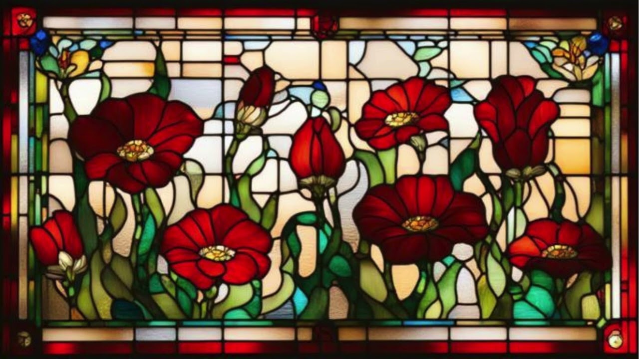 Still TV Art! Change your TV into changeable art!  Stained-glass window #art #smarttv #stainedglass