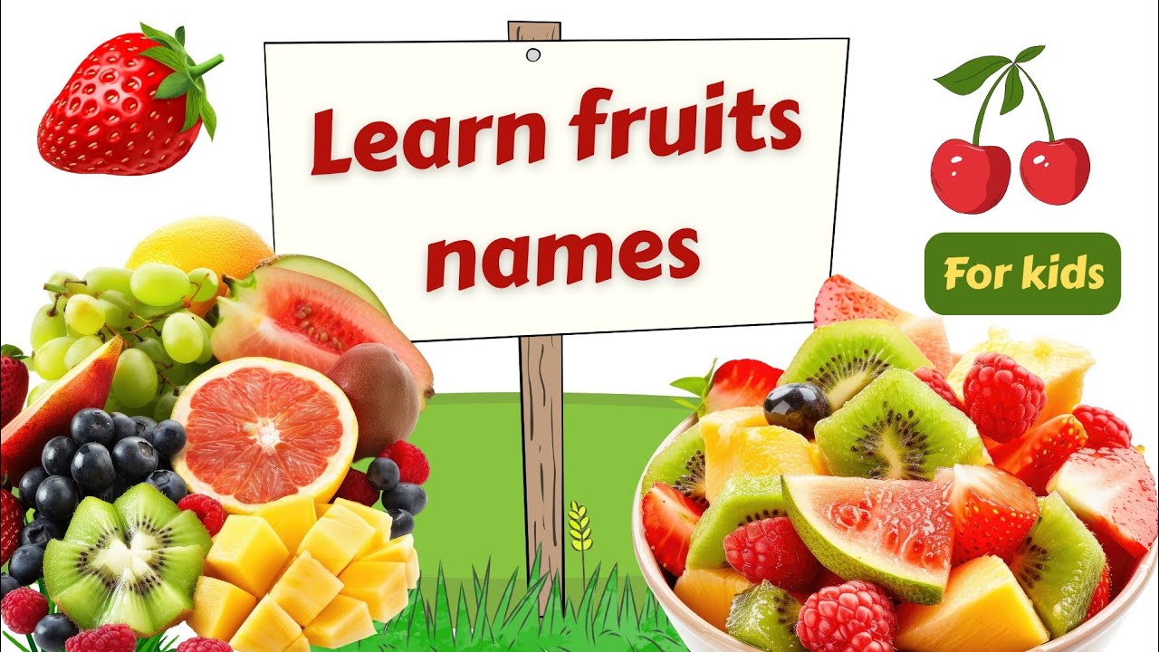 Kids fruits  Learning Video 🌈 | 30 Fruits Names in English # fruitsnames #forkids