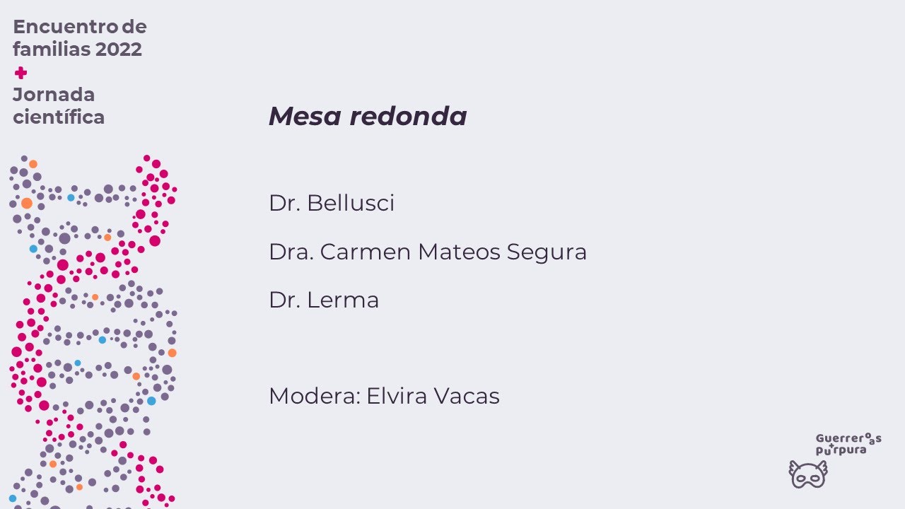 Mesa redonda: Dr. Bellusci, Dra. Mateos y Dr. Lerma