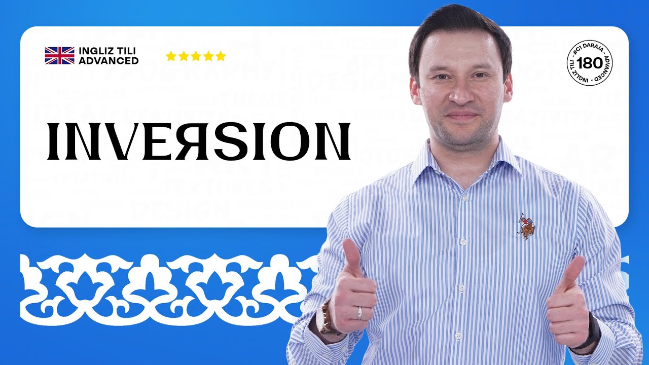 Inversion | 180-dars | Ingliz tilini 0 dan o'rganish