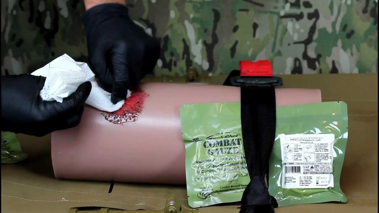 Quik Clot Combat Gauze - Directions For Use training