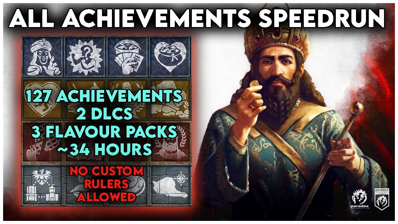 Crusader Kings 3 All Achievements Speedruns | All 127 Achievements in One Sitting