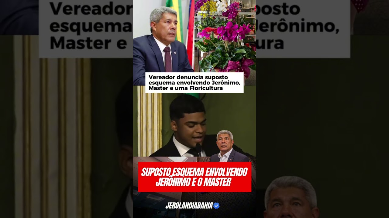 💰As flores mais caras do mundo: suposto esquema Jer&ocirc;nimo + Master. R$ 49 milh&otilde;es repassados...