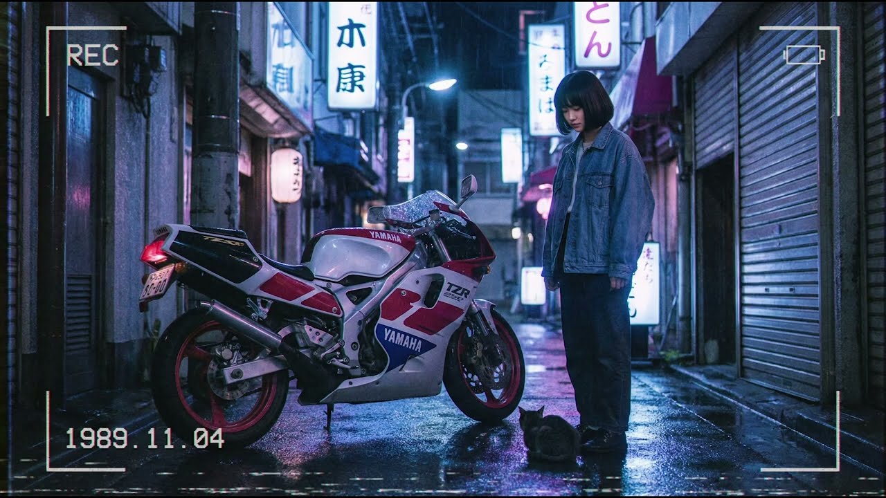 TZR250 | City Pop for Student Night Rides— Neon Ride, 1992 —/学生の夜に流れるシティポップ
