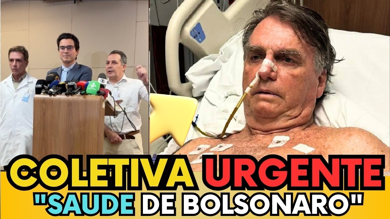 🚨 BOLETIM URGENTE: COLETIVA DE IMPRENSA! MEDICOS FALAM SOBRE ESTADO DE SAUDE DE BOLSONARO - VEJA
