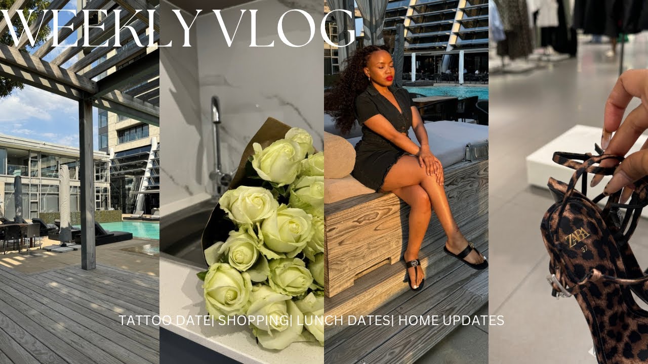 Weekly vlog: shopping| tattoo date with my boyfriend| lunch dates| home updates & more