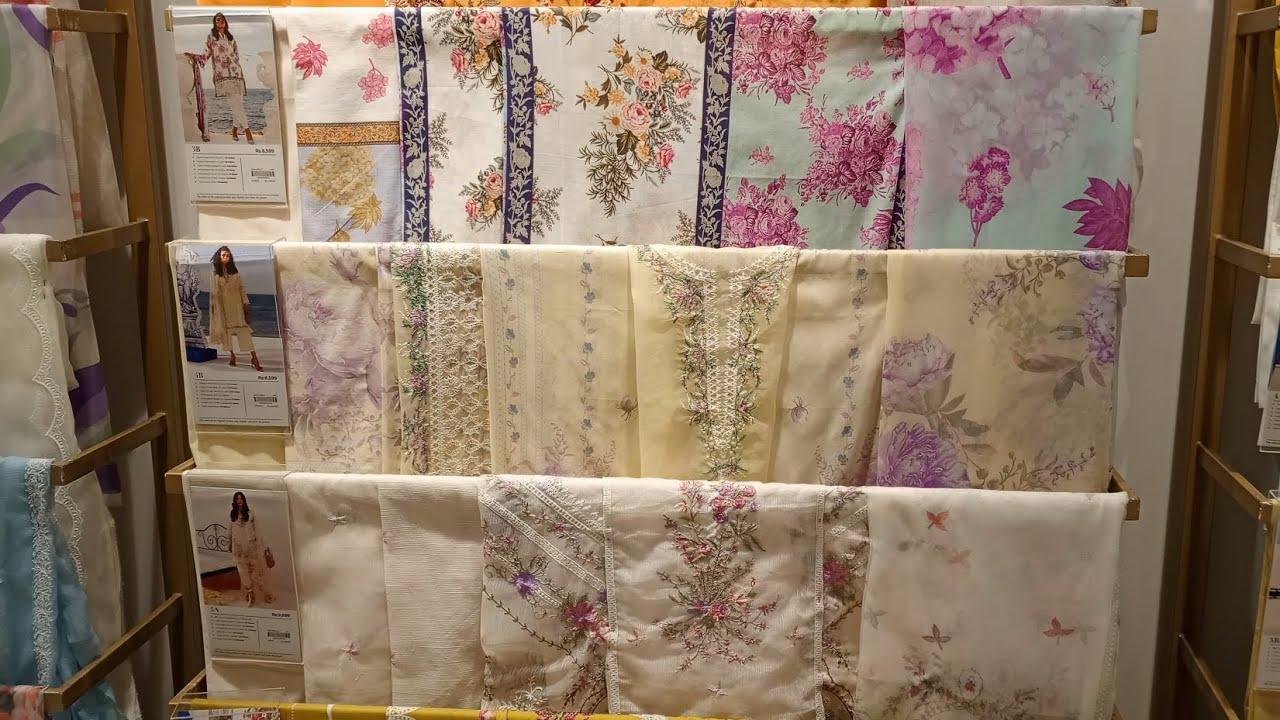 Sana Safinaz unstitch New summer Muzlin collection 2024...
