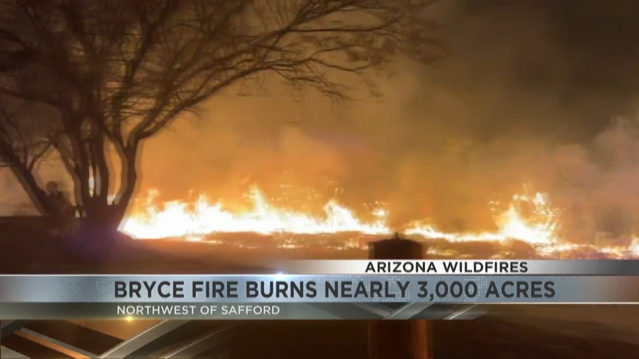 High winds challenge Bryce Fire containment near Safford