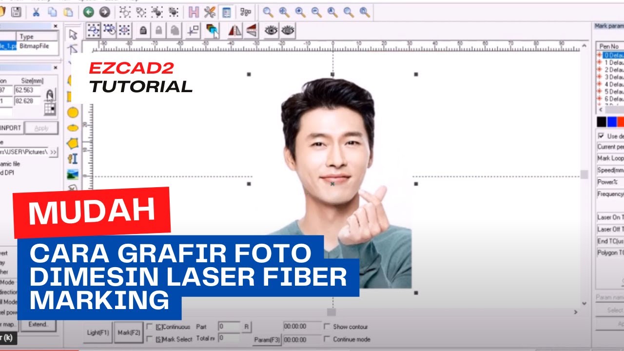 Cara mudah Grafir Laser Foto  Dengan Mesin Laser Fiber Marking #mansprolaser #laserengraving