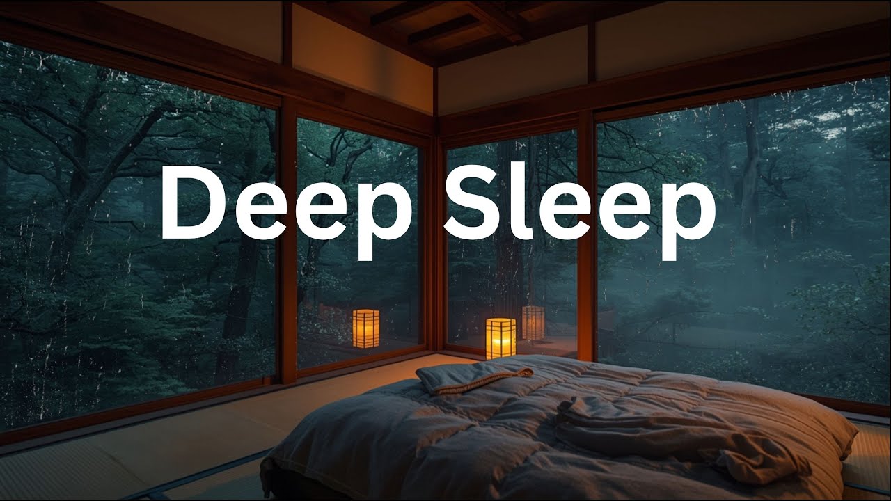 deep sleep music peaceful rain soft piano