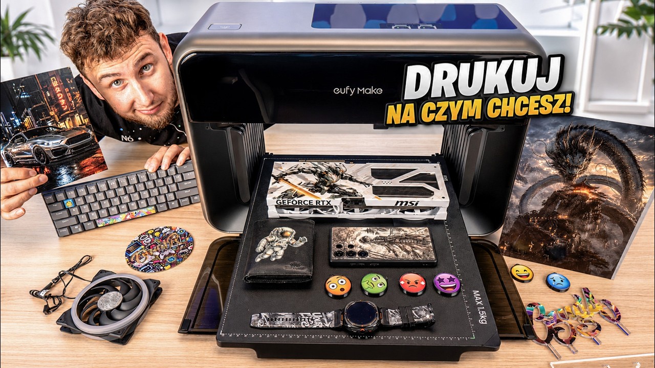 Domowa drukarka UV, kt&oacute;ra drukuje na prawie wszystkim! - EufyMake E1