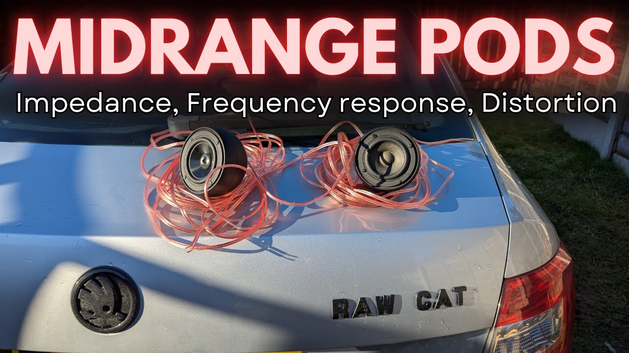 Midranges in pods - Impedance, frequency response, distortion