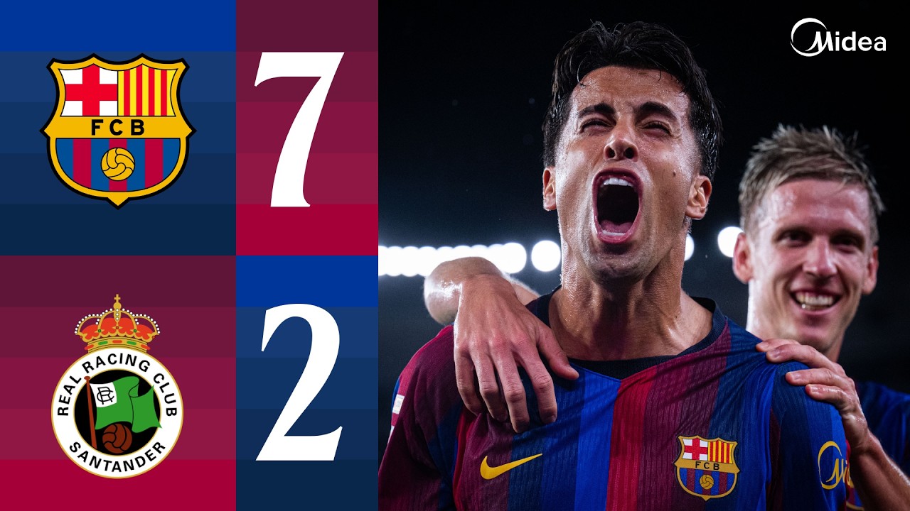FC BARCELONA 7 vs 2 RACING SANTANDER | LALIGA 2026/27 MD06 🔵🔴