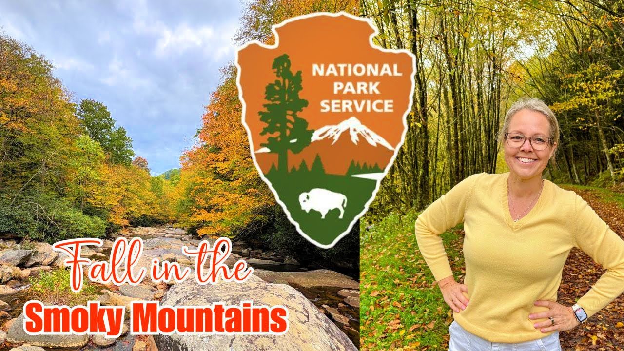 Fall Colors in The Great Smoky Mountains 🍁 October Scenic Drive from Gatlinburg to Newfound Gap