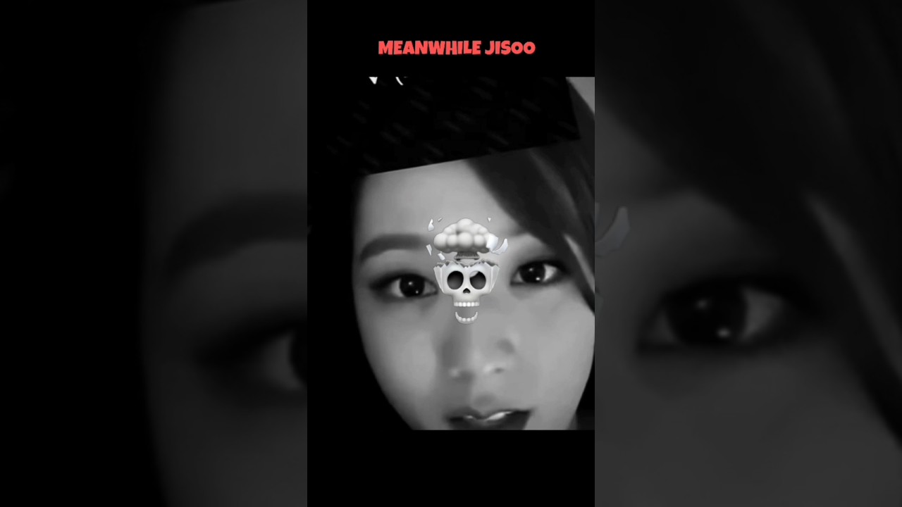 jisoo be like : i am jisoo i am ok 🫣👀filter rocked jisoo shocked 😂