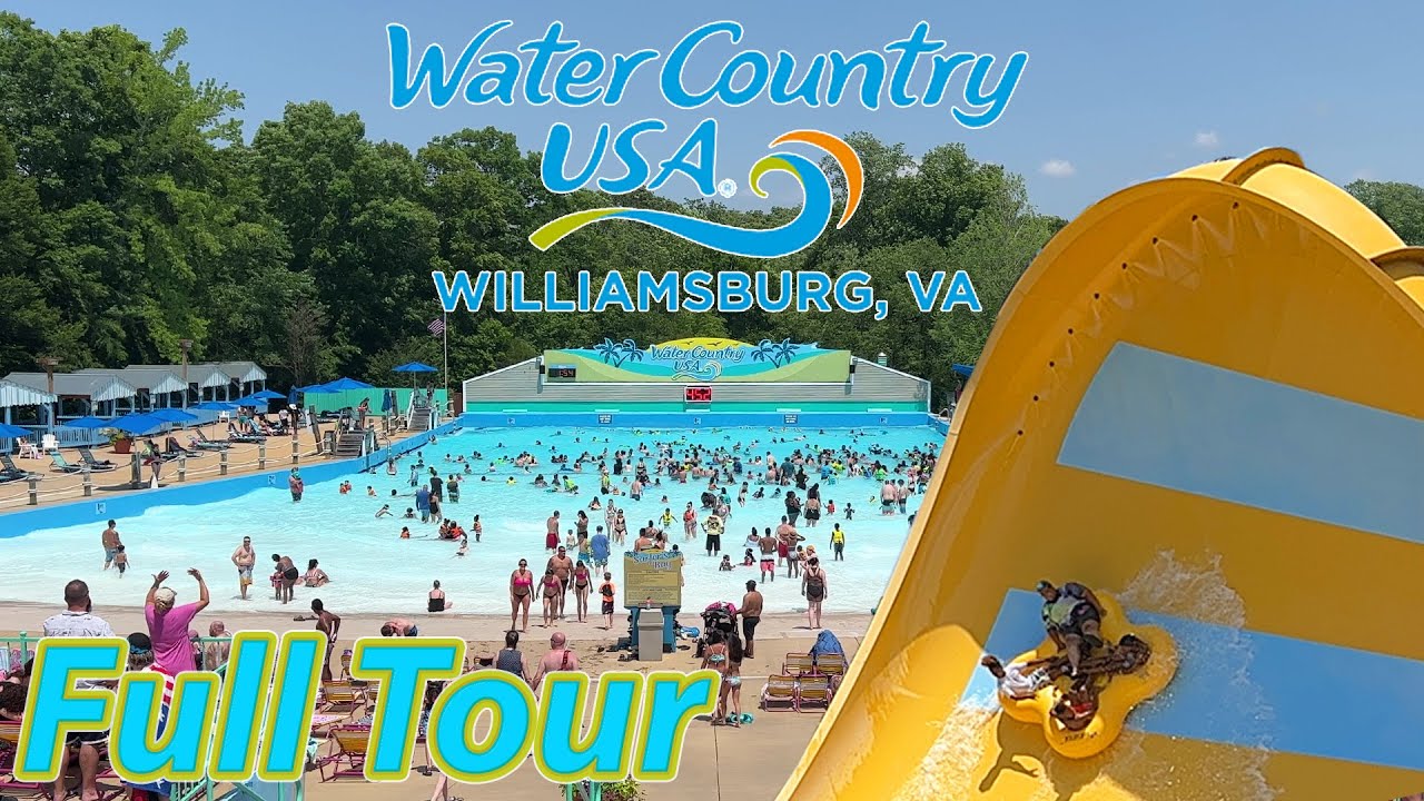 Water Country USA, аквапарк Busch Garden в Уильямсбурге | Полный тур