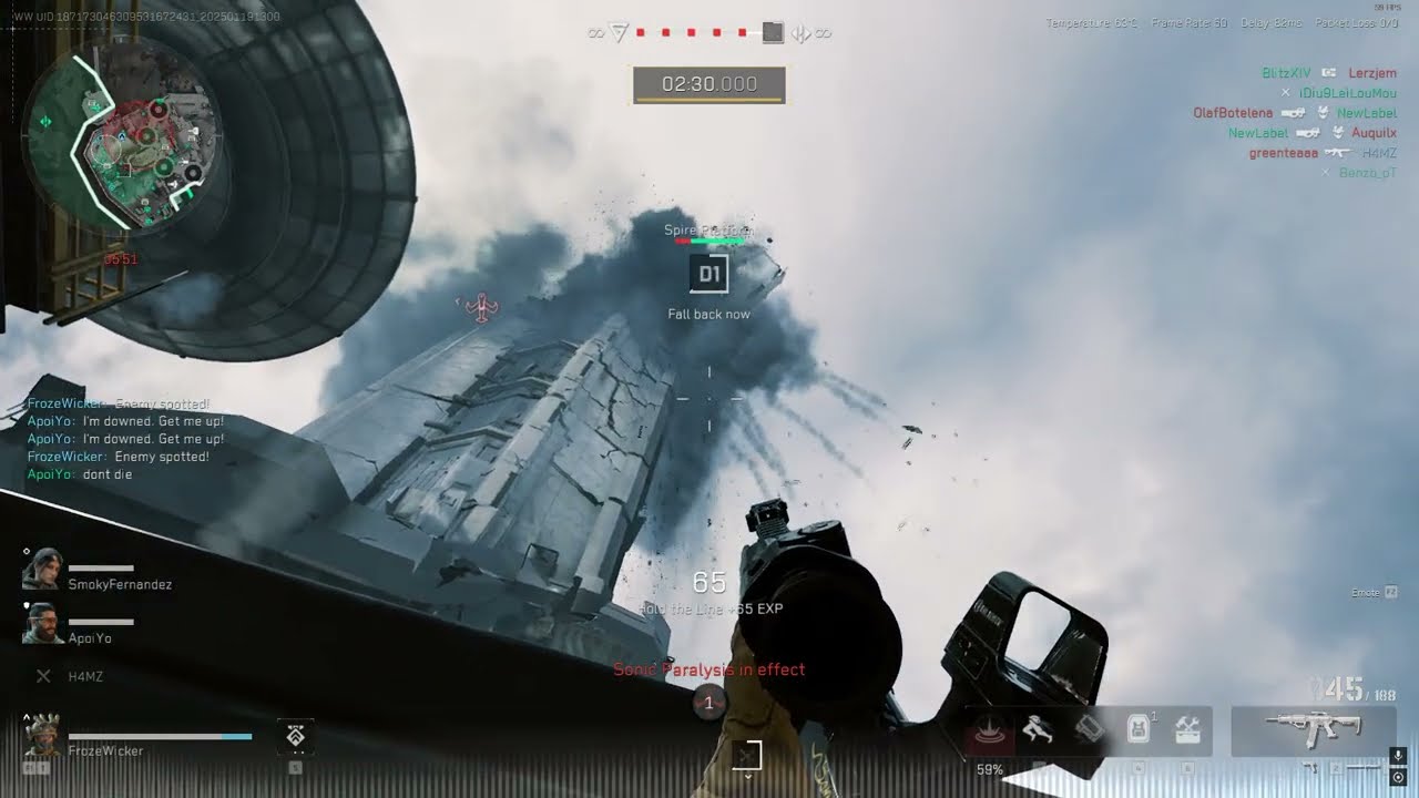 Delta Force Spire Tower Collapsing