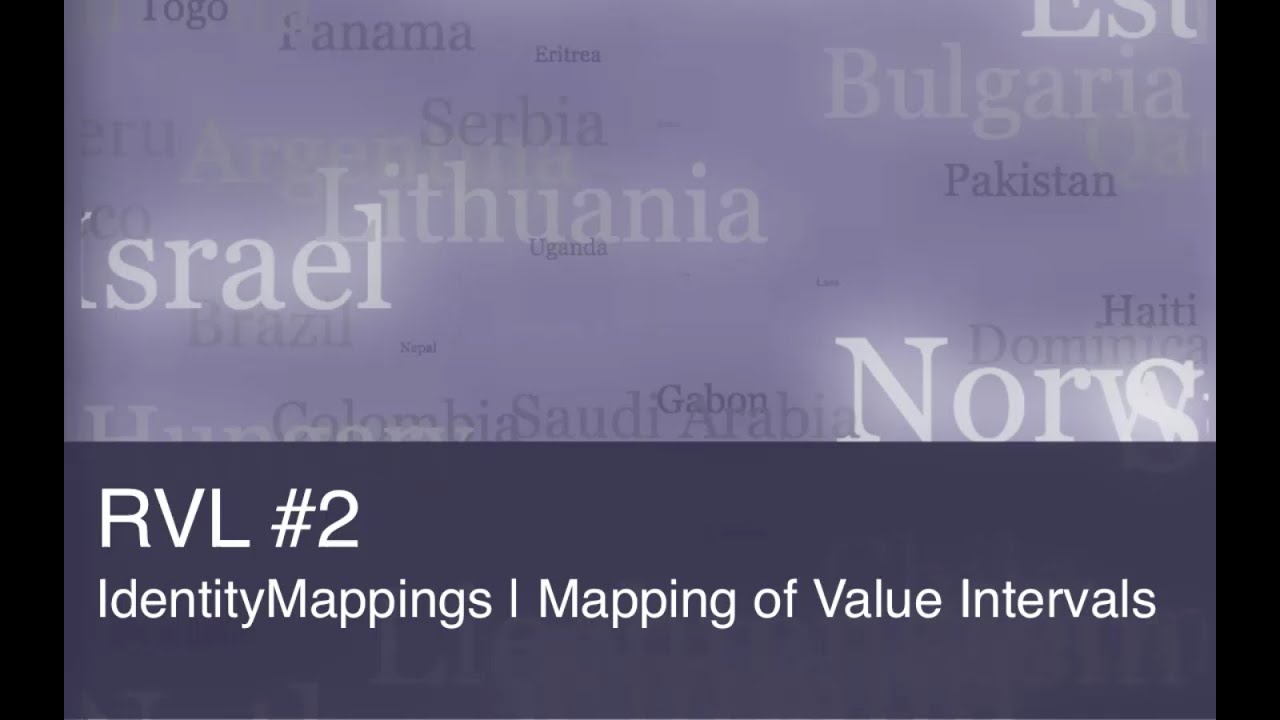 RVL - Demo #2 - IdentityMappings and Mapping of Value Intervals