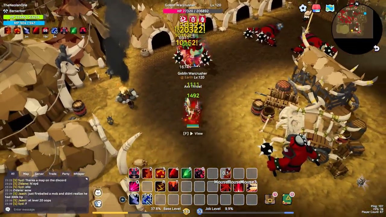 Spiritvale - Axe Throw Berserker