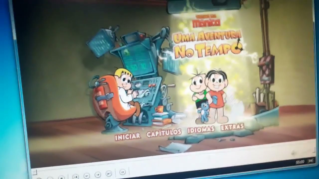 (ANTIGO - Menu DVD) Turma Da Mônica: Uma Aventura No Tempo