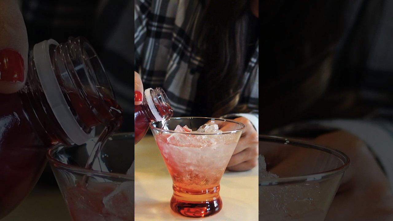 Peach x Cranberry x Vodka=🤔🤢   #cocktails  #shorts #drinks #liquor #cranberryvodka