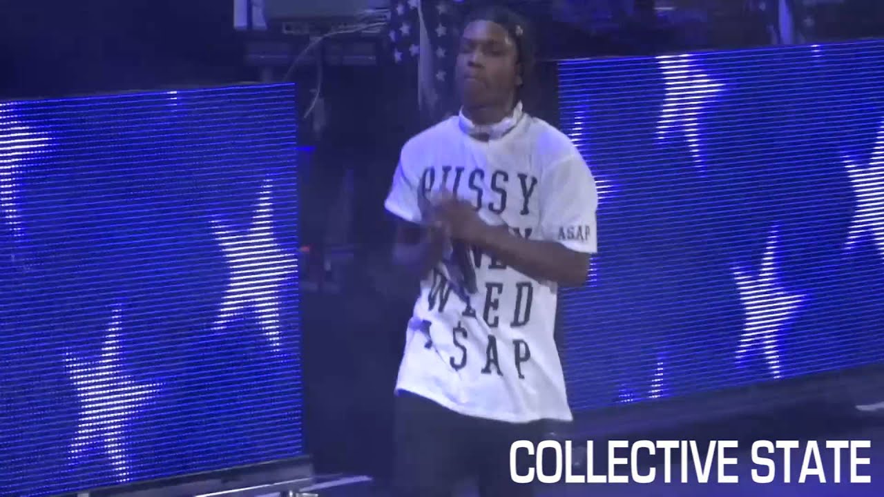 A$AP Rocky Smokes Weed w/ Fans & Performs 