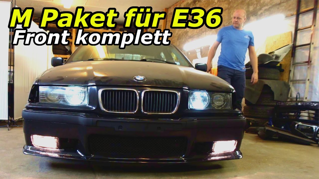 M Paket für den Low Budget E36, Front endlich wieder komplett