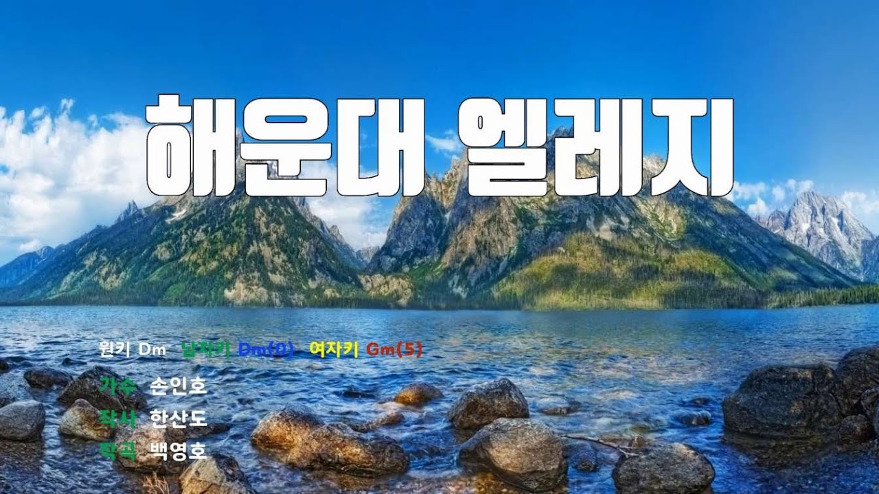 [은성 반주기] 해운대엘레지 - 손인호