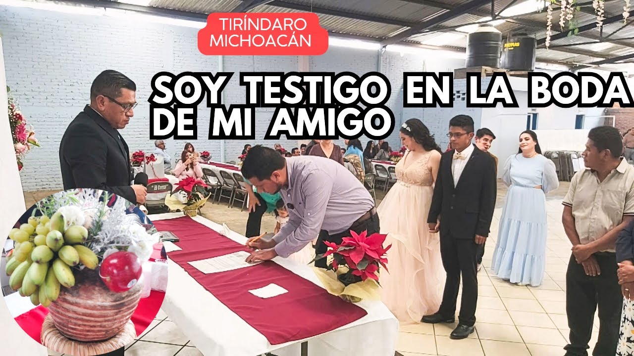 Soy TESTIGO en la BODA CIVIL DE MI AMIGO NANDO una BODA TRADICIONAL en TIRÍNDARO MICHOACÁN