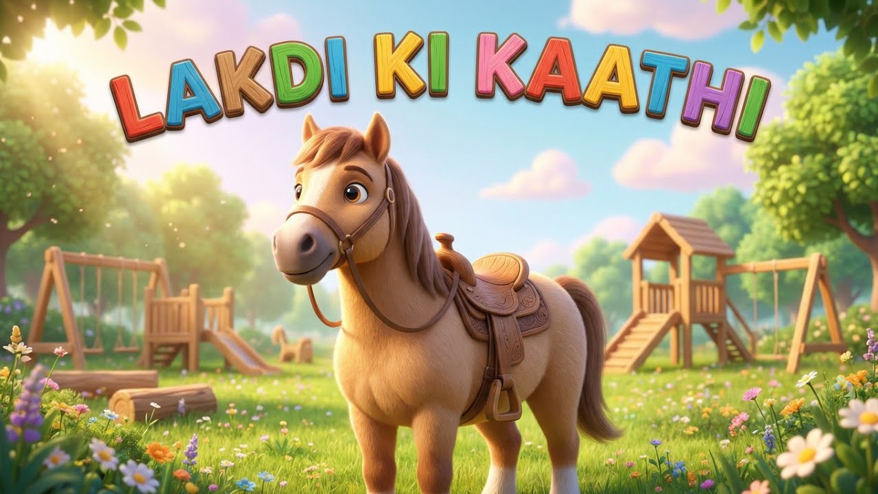 लकड़ी की प्यारी काठी 🐎 | LAKDI KI KATHI | Kids Rhyme | Hindi Nursery Song | Nursery Rhymes |