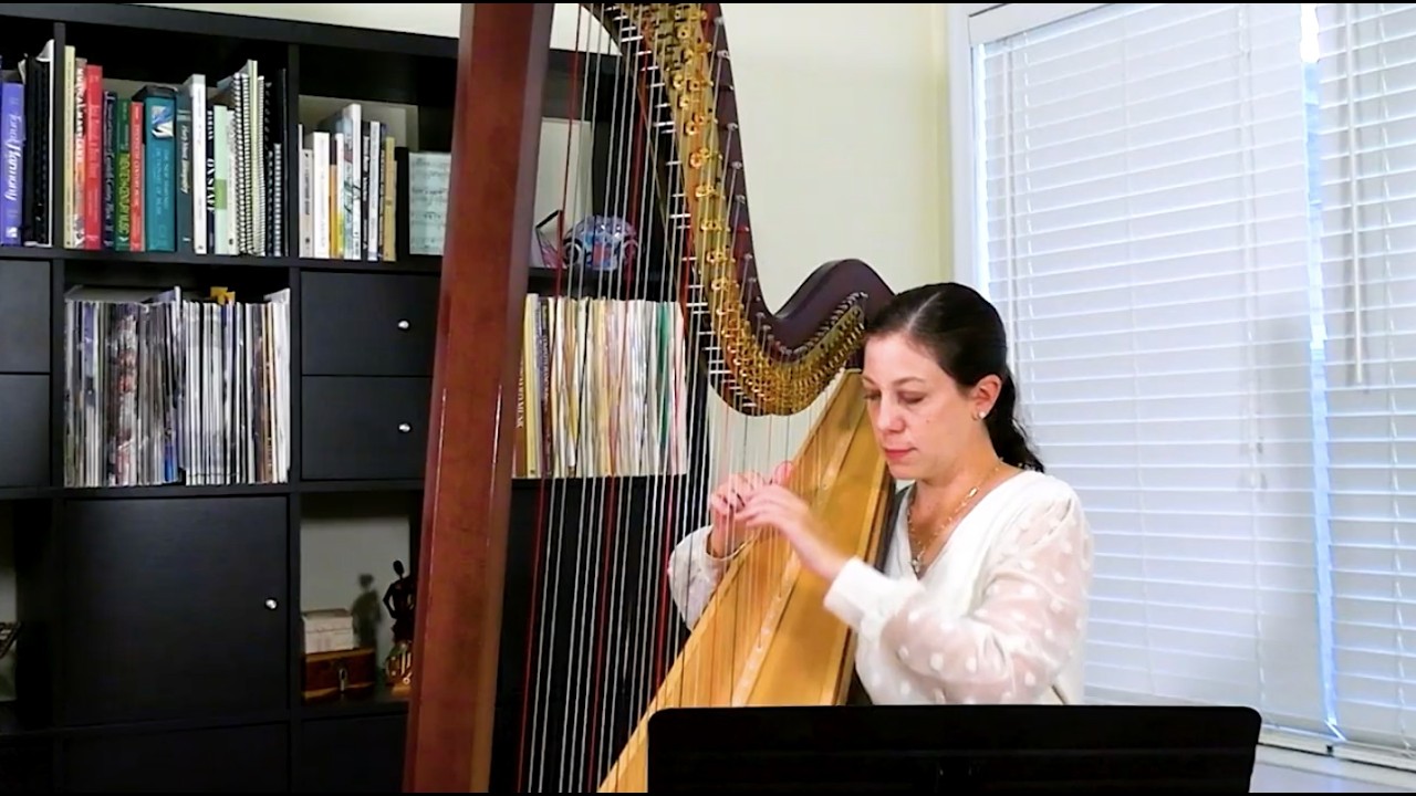 Song at Night by Lucien Thomson, Inspirational Videos for Young Harpists #122