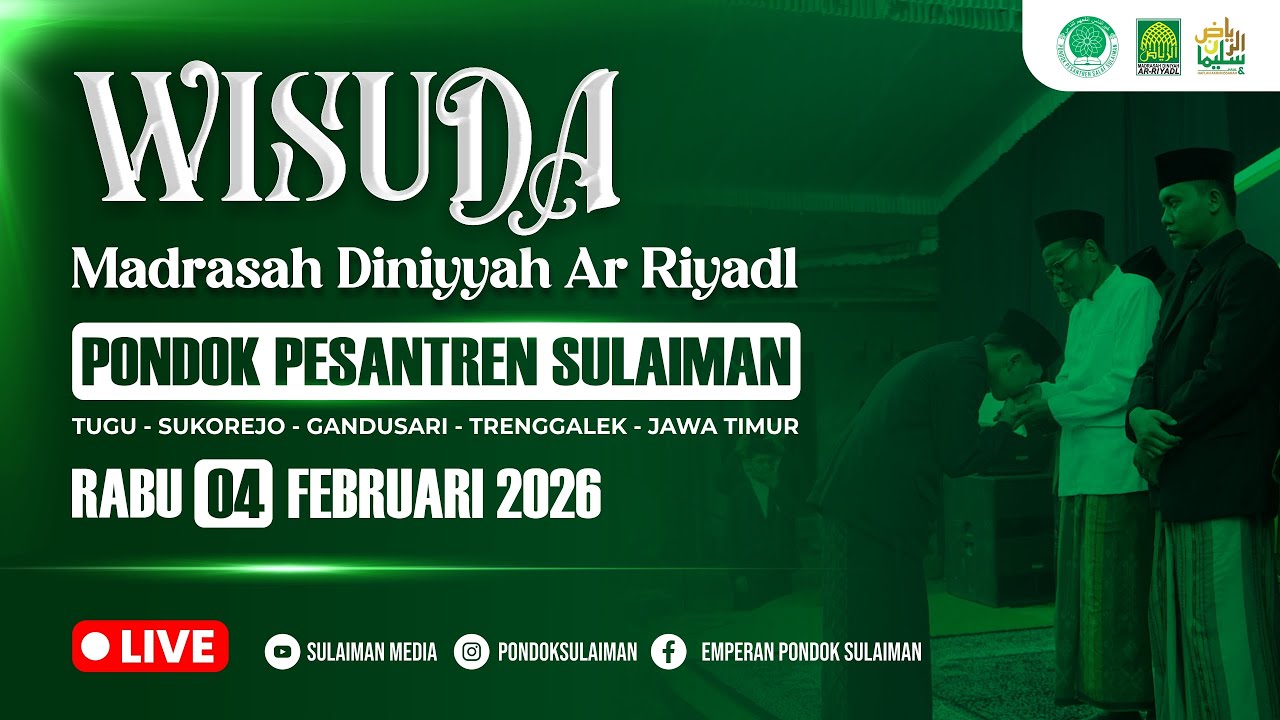 Wisuda Madin Ar-Riyadl Pondok Pesantren Sulaiman