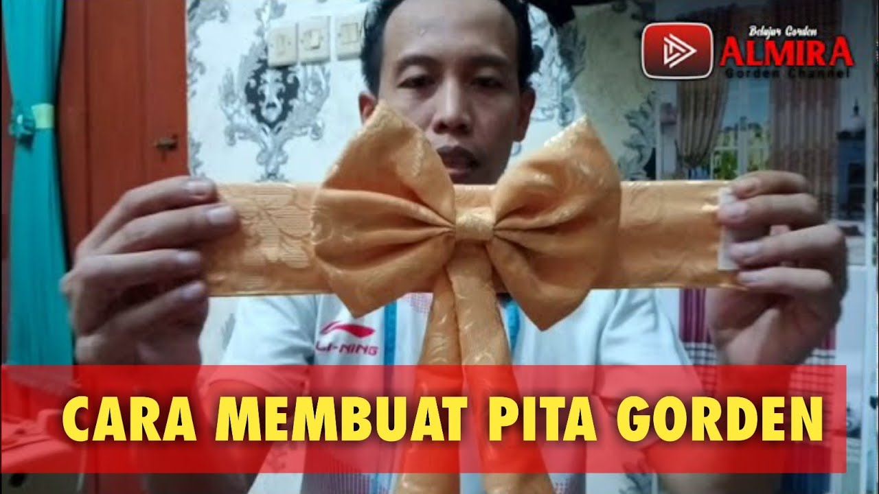 Cara membuat pita gorden @almiragorden