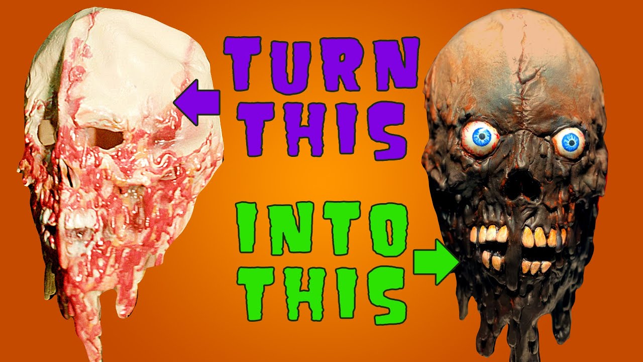 How to turn a cheap halloween mask into Tarman from Return of the Living Dead