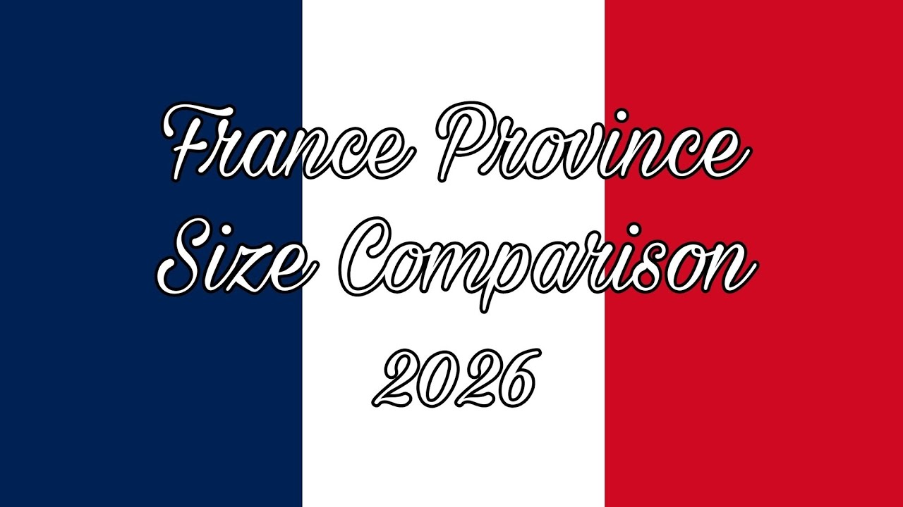 🇫🇷Сравнение размеров провинций Франции в 2026 году🇫🇷