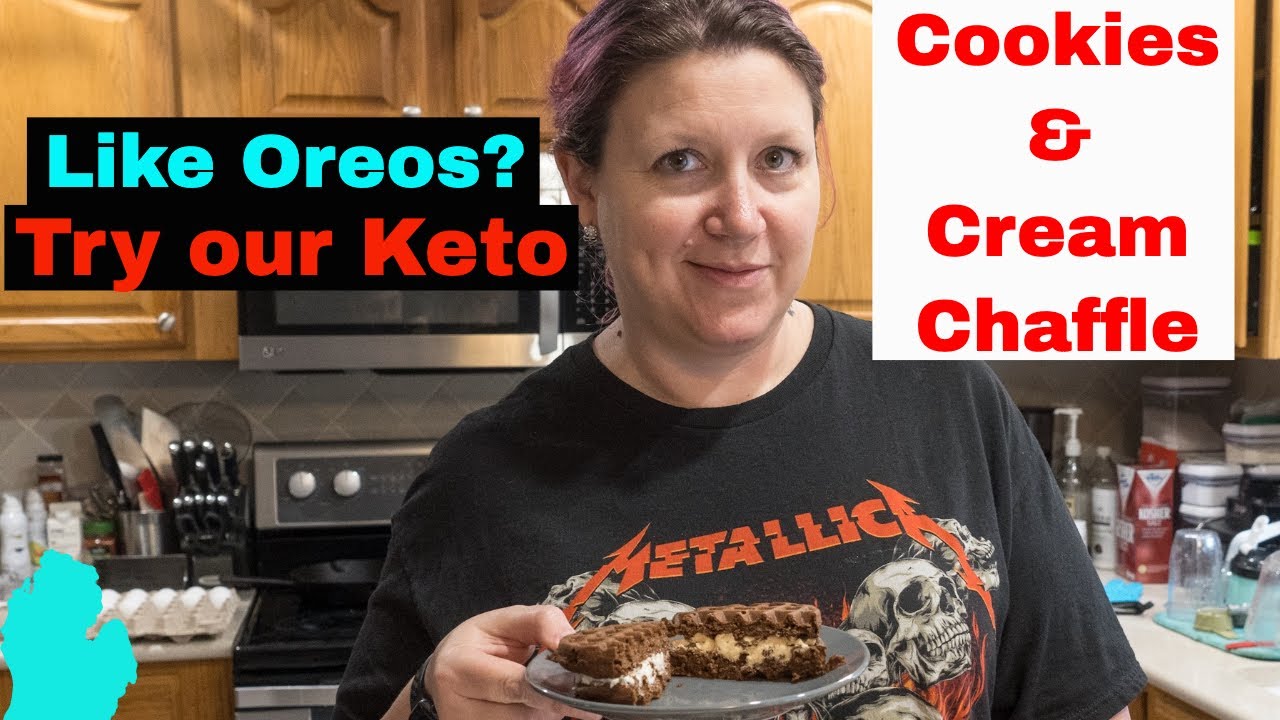 Cookies & Cream Chaffle | My Version of an 