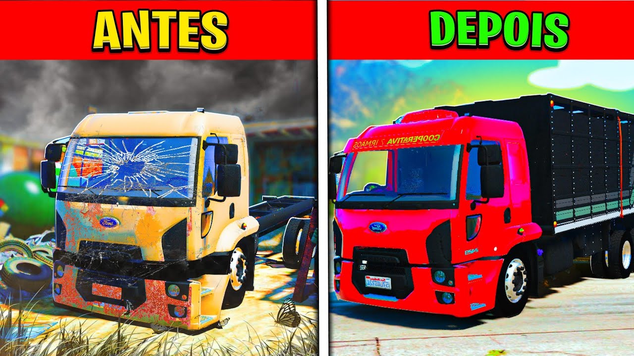 TRANSFORMEI UM CAMINHÃO ABANDONADO EM UM NOVO GTA 5 MODS