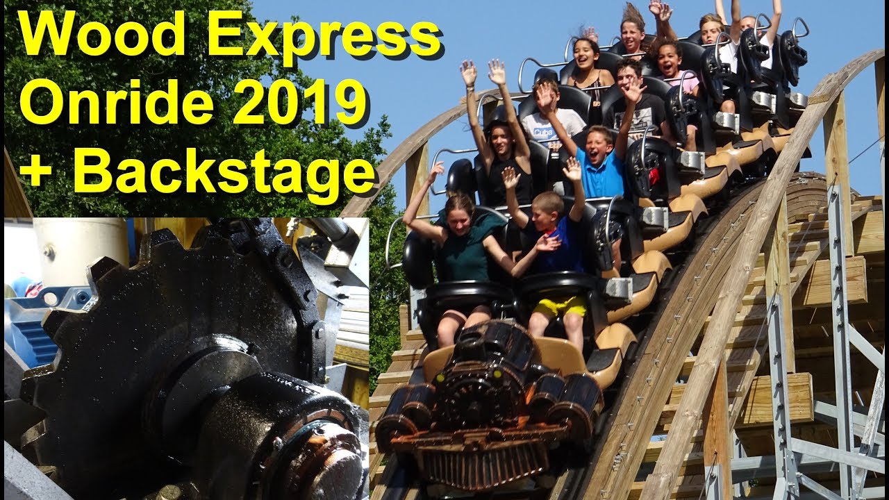 Wood Express Onride - Parc Saint Paul 2019 Backstage + Off Ride + Coaster Front Seat POV [1.Reihe/4K