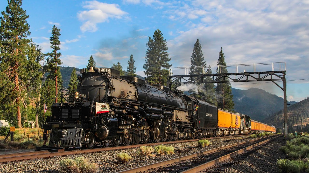 Big Steam Over Donner ~ UP 4014 Big Boy Thunders Up Donner Pass!
