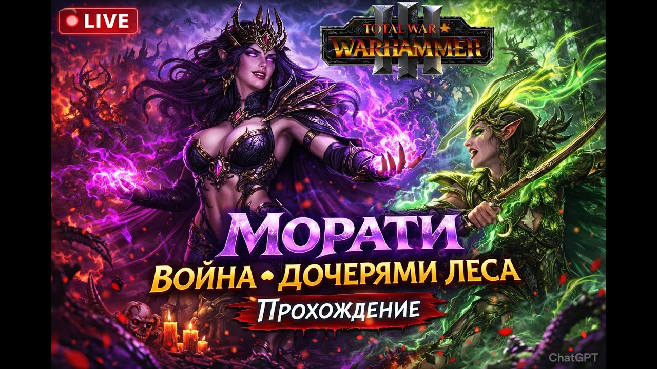 Культ Слаанеша! Морати против Дочерей леса | Total War: Warhammer III #02
