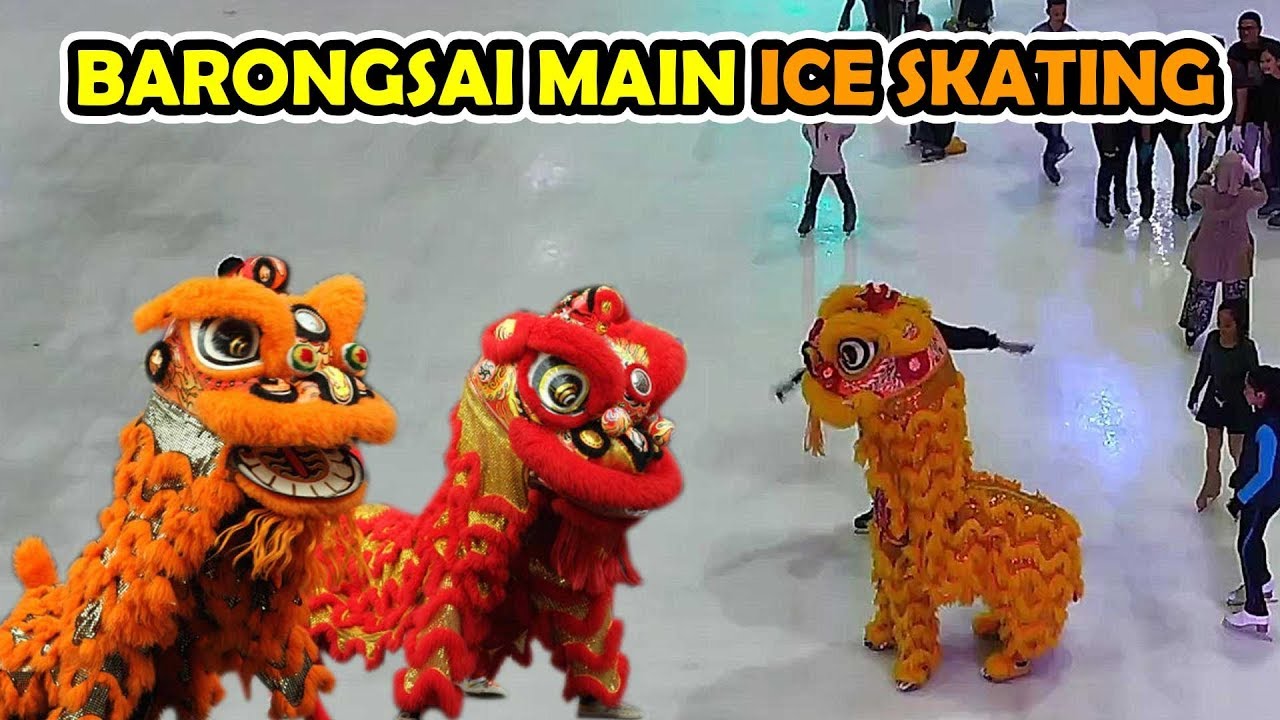 ATRAKSI BARONGSAI Main ICE SKATING di AEON Mall