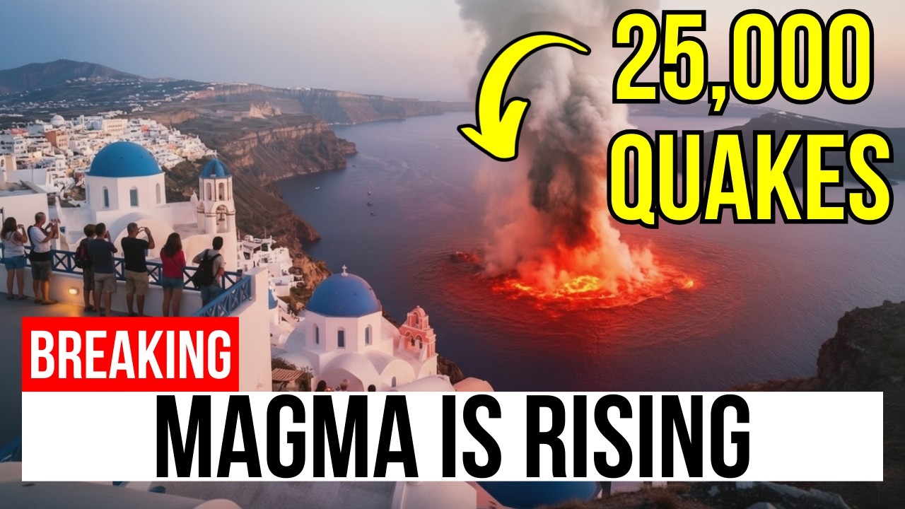 Santorini Is Moving Again — 25,000 Quakes and Rising Magma Beneath the Caldera