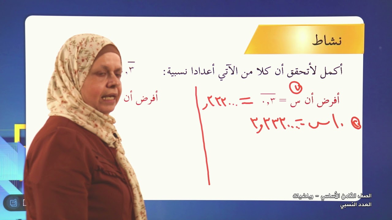 -2021- الرياضيات | الوحدة 1 | العدد النسبي | الدرس 1 | الصف 8 | الفصل 1
