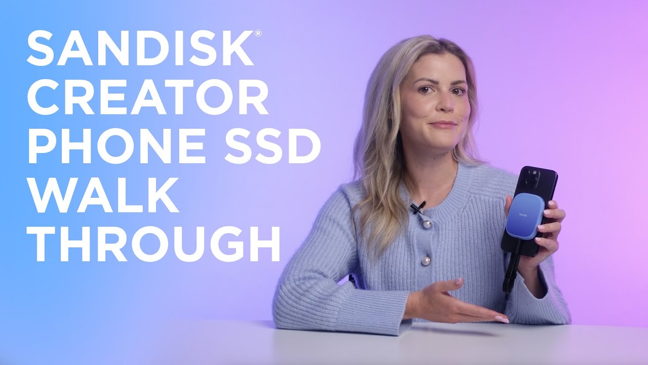 Sandisk Creator Phone SSD Walkthrough