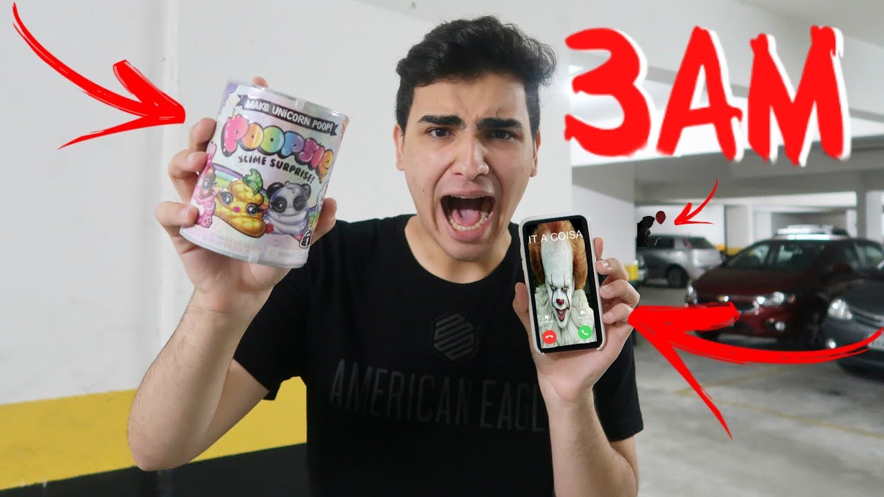 NUNCA ABRA POOPSIE SLIME SURPRESA ÁS 3:00 HORAS DA MANHÃ IT A COISA APARECEU