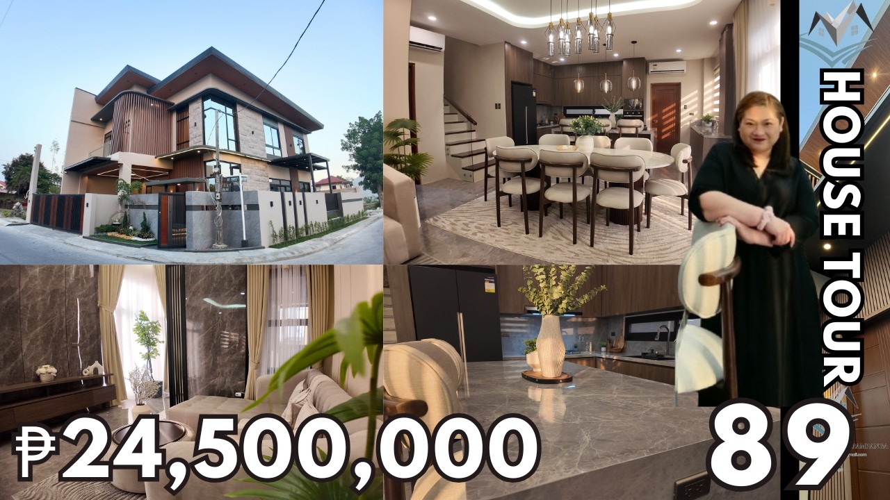 HOUSE TOUR 89 | 5BR Modern Luxury Home with Pool & Smart Features in Angeles City, Pampanga