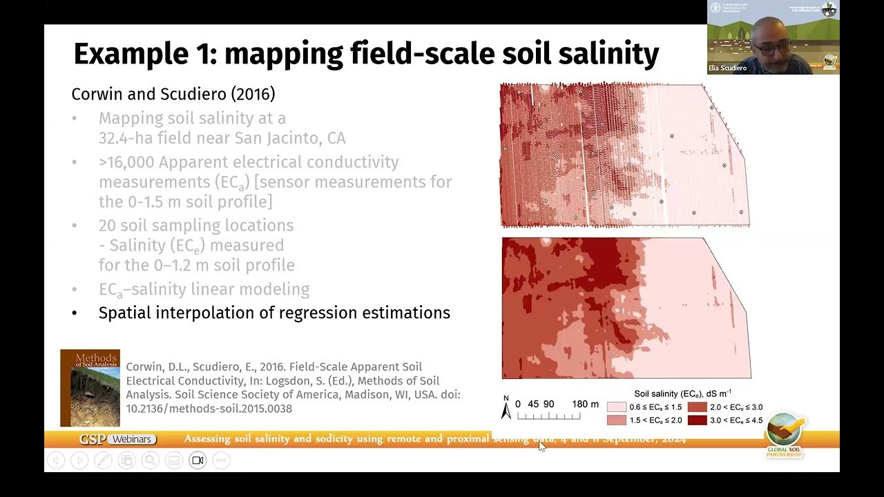 Assessing soil salinity and sodicity using remote and proximal sensing data (hands-on training)
