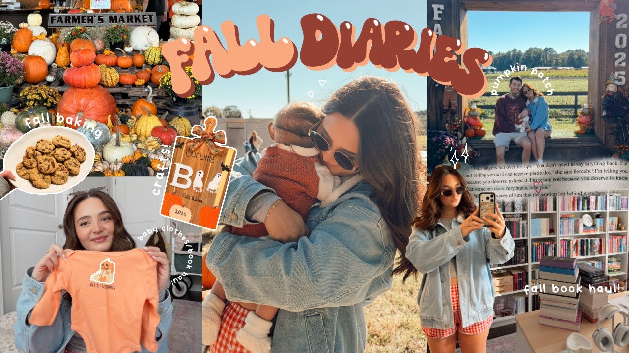 Autumn Diaries 🍂🎃 pumpkin patch, baby hauls, fall baking, crafts & more!
