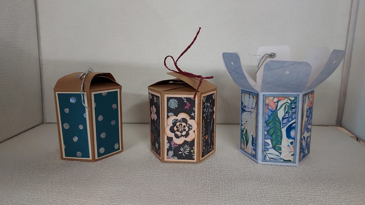 [tuto] boîte cadeau hexagone...