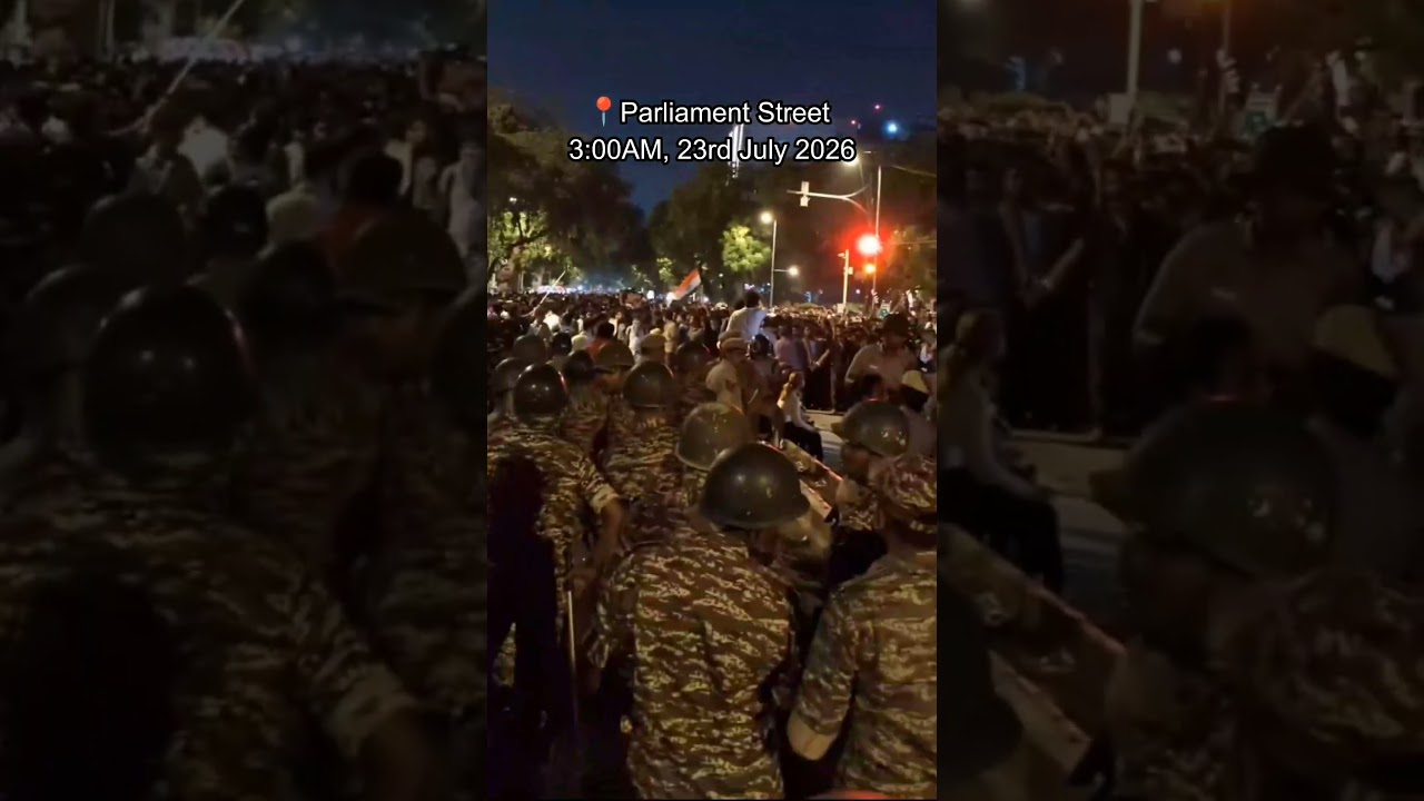 Parliament Street Midnight Protest | Heavy Security Deployment in Delhi #DelhiProtest #DelhiPolice